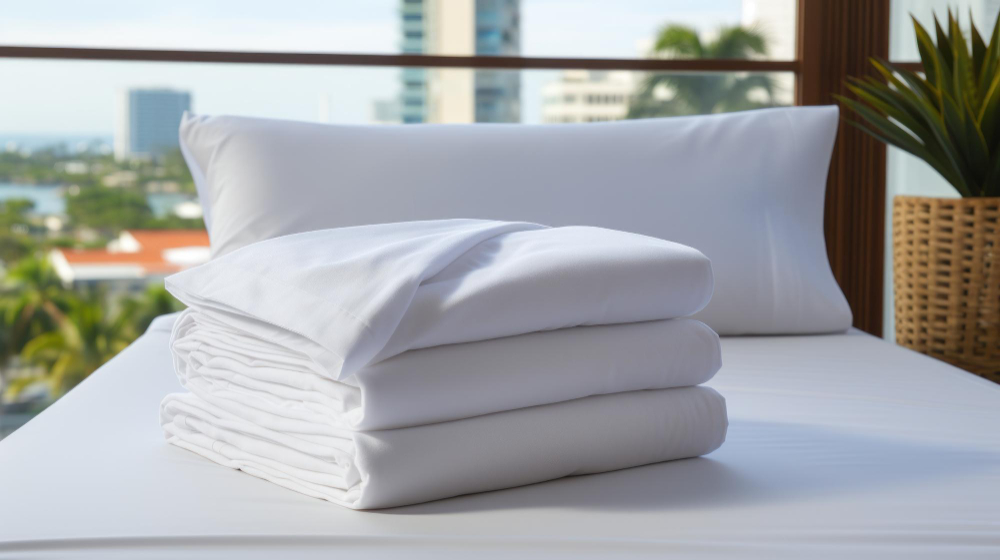Hotel institutional bed linen