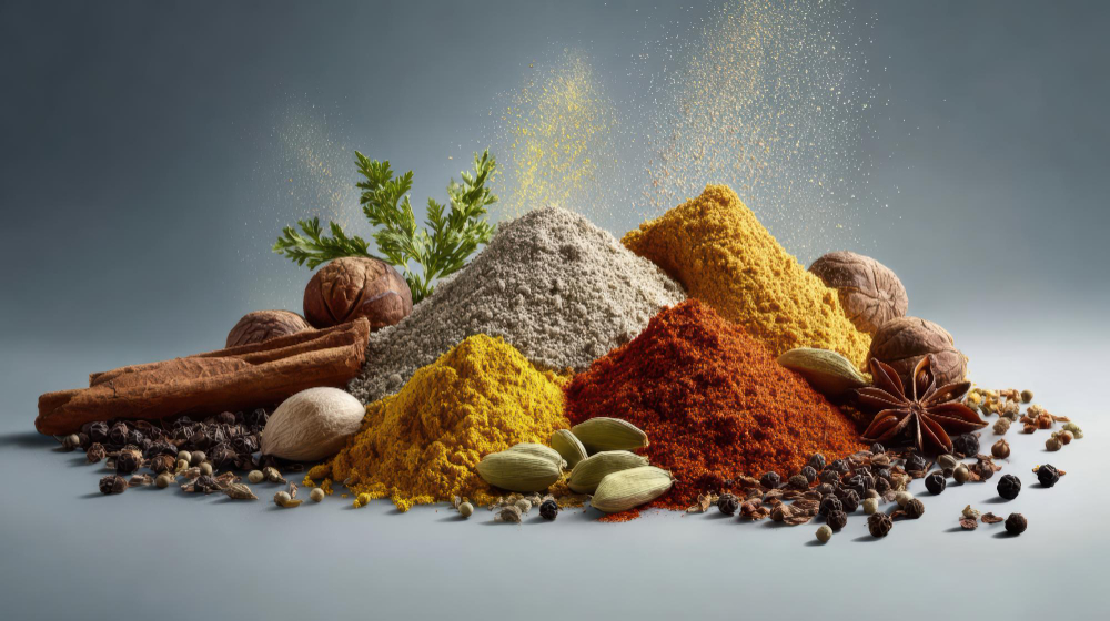 Mixed grains of rice